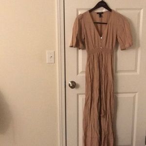 Maxi tan dress